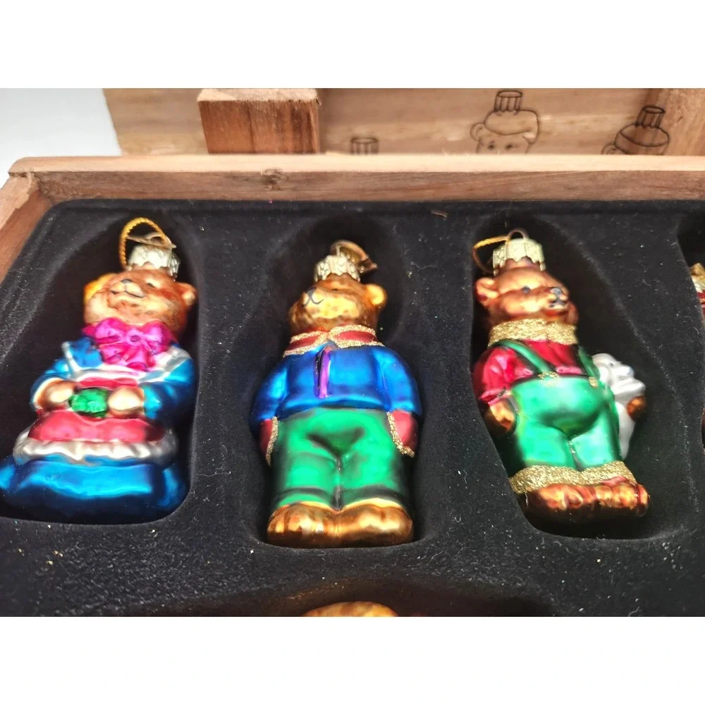 THOMAS PACCONI 2002 CLASSICS BLOWN GLASS ORNAMENTS SET OF 12 ~ MINT IN BOX